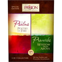 By Dr. Simmons, Brian (Author) The Psalms Poetry on Fire / Proverbs Wisdom from Above: With 31-Day Psalms and Proverbs Devotionals (Passion Translation)