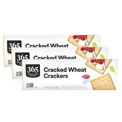 365 by Whole Foods Market, Cracker Cracked Wheat, 10.6 Ounce (Pack of 3)