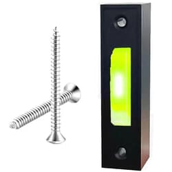 RQJLZ LED Lighted Doorbell Button Wired, Door Bell Ringer Push Buttons Replacement Wall Mount Door Chime Opener Switch, Doorbell Cover with Light, Door Bell Push Buttons LED Door Chime