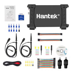 Hantek Oscilloscope 2 Channel 6022BL 48MS/s Real-time Sampling 20MHz Bandwidth PC Based USB Digital Oscilloscope 16 CH Logic Analyzer Handheld Oscilloscope 1M Storage Depth (6022BL)