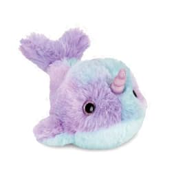 Bearington Collection Bearington Lil Groovy Plush Stuffed Animal Rainbow Narwhal, 8 inches