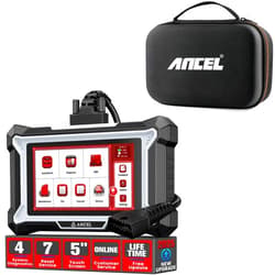 ANCEL DS100 OBD2 Scanner ABS SRS Transmission Check Engine Code Reader with 7 Resets, Large Protective Case for OBD2 Scanner and Code Reader