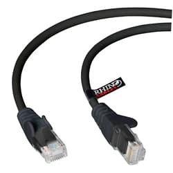 Rhinocables CAT 5e High-Speed Ethernet Cable - Reliable LAN Network RJ45 Cable for Fast Internet & Data Transfer | Durable WiFi Broadband Cable for Gaming & Streaming (130ft, Black)