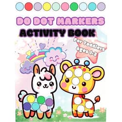Aesthete Digital Hub Dot Markers Activity Book: For Toddlers Ages 1-3, Coloring Book For Kids, 55+ Big Dot Designs, Cute Animals and Shapes, For Boys and Girls, Preschool and Kindergarten Activities
