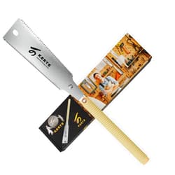 KERYE Japanese Pull Saw 9.5 Inch, Hand Saw with Double Edges of 10/17 TPI and Replaceable Blade, Ryoba Flush Cut Saw, Sharp and Light Woodworking Tools Gifts for Men and Women-KY01