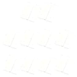T Tulead 10PCS White Acrylic Hinges Butt Folding Hinge Mini Hinges 1.77