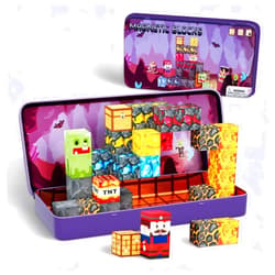 LUPHENZOK Magnetic Blocks with Magnet Box, 35PCS Magnet Cubes for Kids Age 3-8,Travel Game Road Trip Sensory Build Magnetic Tiles Toys, Christmas Birthday Valentines Gifts for Boys Girls