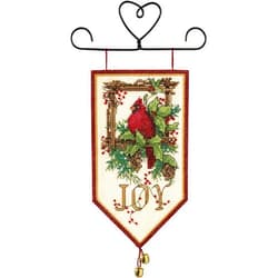 Dimensions Needlecrafts 8822 Counted Cross Stitch, Cardinal Joy Mini Banner