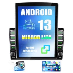 OiLiehu Android 13 Double Din Car Stereo with WiFi GPS Navigation,9.7