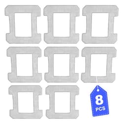 DR DAPPER 8 Count Cleaning Rag Compatible with Ecovacs Winbot W2 Omni, W1, W1 Pro Window Vacuum Cleaner Robot, Washable Reusable W2 Omni Mop Cloth W1 Mop Pad Accessories