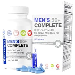 Bronson ONE Daily Mens 50+ Complete Multivitamin Multimineral, 180 Tablets