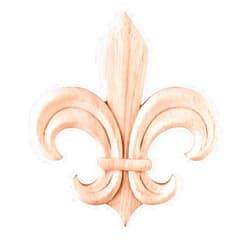 Hardware Resources Fleur-de-Lis Traditional Pressed Applique