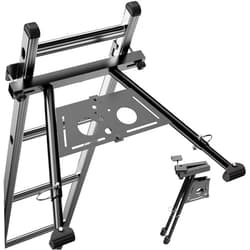 Gribouillage Ladder Stabilizer, Extension Ladder Stabilizer for Roof, Ladder Standoff Stabilizer, Aviation Grade Aluminium Ladder Accessory Safety Stability Easy Installation, Adjustable Length 22-29.5In