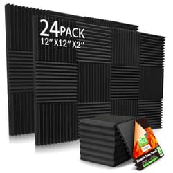 Dmsky 24 Pack Acoustic Panels Self-Adhesive, 2