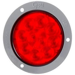 Grote 53272 - Supernova Stop/Tail/Turn Light, 4 In, 10-Diode Pattern, Led, Gray Theft-Resistant Flange, Male Pin