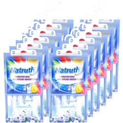 NATRUTH 12-PACK Moisture Absorber Bags With Fresh Linen,Desiccant Hanging Bag Use for Kitchen Bathroom Wardrobe, Eliminates Odors, Hanging Closet Dehumidifier Bags for Closet