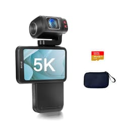 Ordro M3 5K UHD Camera with 3.5-inch Flippable Touch Screen, 3250mAh Large Capacity Battery, IR Night Vision Function+64G Memory Card