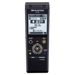 OM System/Olympus WS-883 BLK Language Learning/Lecture Recording/Conference Recording/Meeting Minutes/Linear PCM Recording/External Memory Support, Black