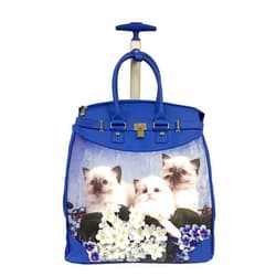 Rollies USA Rollies 3 Kitten Princess Rolling 14-inch Laptop Travel Tote