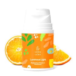 LUMA & LEAF 1.7 FL Oz Facial Moisturizer - Luminous Light Moisturizer for Hidrate Skin - Advanced Formula of Moisturizing Cream with Vitamin C, Prickly Pear and Greenhouse Blend