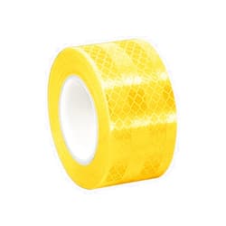 3M - 2-5-3271(PK 2) 3431 Yellow Micro Prismatic Sheeting Reflective Tape, 2