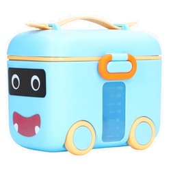 Vbestlife Baby Milk Powder Dispenser,Baby Travel Milk Powder Box Safe Sealing Moist Proof Portable Milk Powder Storage Dispenser (Blue)
