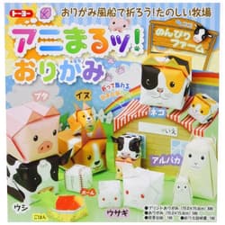 Kidstoyo (Toyo) Lovely Pet Origami Paper Kit - Origami Pet Kit - White Square Cardstock Paper - 9.5 x 6 Inches - 14 Sheets - Crafts