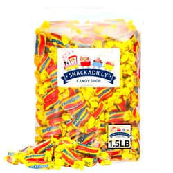 Snackadilly Bit-O-Honey 24 Oz (About 102 pieces) - Retro Honey & Almonds Taffy - Original Bit O Honey 1.5Lbs Of Individually Wrapped Candy - Freshly Packaged By Snackadilly