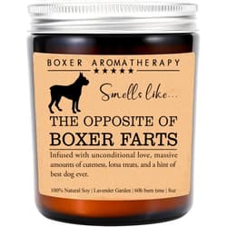AcevedoDesign Boxer Candle, Boxer Funny Dog Gift, Boxer Mom, Boxer Dog Candle, Birthday Gift, Boxer Owner Gift, Dog Lovers Gift, Boxer Parents Day Gift