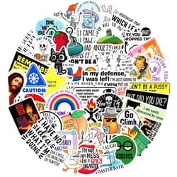 OYALAE 50Pcs Funny Adults Stickers Bulk, Prank Meme Sticker for Kids Teens Adults, Snarky Vinyl Water Bottle Dirty Stickers Pack, Waterproof Cool Decals for Laptop Scrapbook Sarcastic Hard Hats (50PCS)