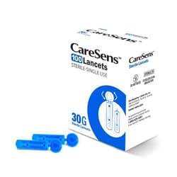 CareSens Sterile Single Use Ultra Thin 30G Universal Designed Lancets (100 Counts) for Minimizing Skin Discomfort and Pain