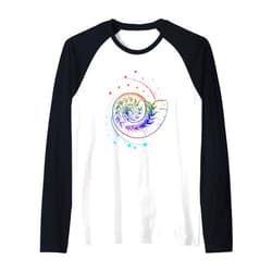 Fibonacci Shell or Fibonacci and Golden Ratio Fibonacci Shell or Golden Cut and Spiral or Fibonacci Raglan Baseball Tee