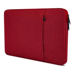 CaseBuy Laptop Sleeve Case 15.6 16.1 inch Computer Bag for HP Dell Lenovo Acer ASUS 15.6 16 inch Notebook, Water-Resistant Laptop Carrying Bag Cover Briefcase Handbag with Accessory Pocket -Wine Red