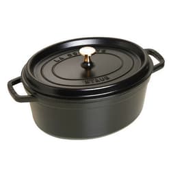 STAUB 40509-322-0 Cocotte Oval 33cm Black