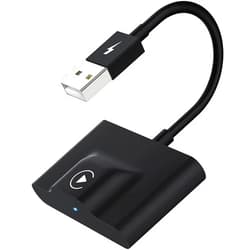 Teeran CarPlay Wireless Adapter for Factory Wired CarPlay 2024 Upgrade Plug & Play Dongle Converts Wired to Wireless for Cars from 2015 & iPhone iOS 10+