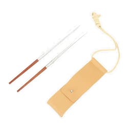AMONIDA Folding Wooden Chopsticks, Solid Detachable Wooden Chopsticks for Travel (Rosewood and Stainless Steel with Fixing)