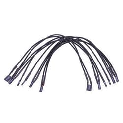 Phobya Front Panel Extension Cables, 30cm, Black
