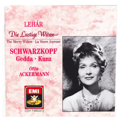 Franz Lehár (Performer), Otto Ackermann (Performer), Elisabeth Schwarzkopf (Performer), Nicolai Gedda (Performer), Erich Kunz (Performer), Emmy Loose (Performer), Anton Niessner (Performer), Otakar Kraus (Performer), Josef Schmidinger (Performer), Hella Kurty (Performer) & 7 more Format: Audio CD Lehár: Die Lustige Witwe The Merry Widow