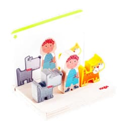 HABA Wooden Stacking Toy for Toddlers, On the Farm Educational STEM Blocks for 2+ Year Old, Montessori Learning Toys Made in Germany, Toddler Building Blocks Set with 5 Template Cards for Ages 2-4