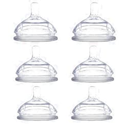 Comotomo Replacement Silicone Nipples, Fast Flow - 6 Pack