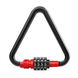 UP Security Locking Carabiner Heavy Duty, Large Carabiner Clip with Combination Lock, 4 inch 25KN Metal D Ring Carbiner, Oval Caribiner, Triangle Caribeaner, for Hammock, Climbing, Gym, Chain Lock