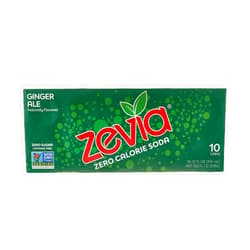 Zevia Zero Calorie Soda, Ginger Ale, 12 Fl Oz (Pack of 10)