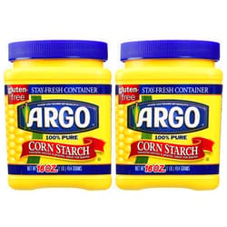 Sattie Argo 100% Pure Corn Starch, 16 Oz, - PACK OF 10