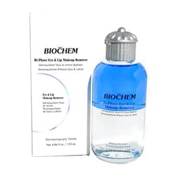 BIOCHEM Bi-Phase Eye & Lip Makeup Remover - 4.06 fl. oz / 120 ml, Gentle Cleanser for Waterproof Makeup with Natural Ingredients