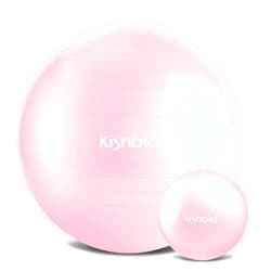Kisnbld Exercise Ball, Extra Thick Yoga Ball for Workout Pregnancy Stability, 4 Sizes Anti-Burst Balance Ball with Foot Pump - Heavy Duty Fitness Ball Chair for Office, Home & Gym