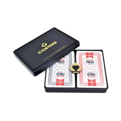 Copag 2018 WSOP World Series of Poker Plastic Playing Cards, Red/Black, Bridge Narrow Size, Regular Index