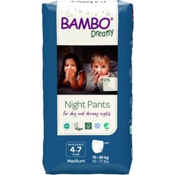 Bambo Nature Premium Dreamy Night Pants, Pull Up Pants, Eco-Labeled Night Time Diapers, Secure, Comfortable, Skin Friendly : Children Aged 4-7 Years, 10 Count