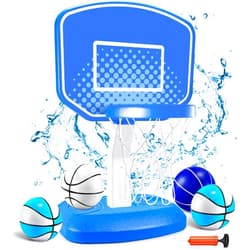 AOKESI Pool Basketball Hoop Poolside Swimming Pool Basketball Game, Pool Accessories for Inground Pools, Indoor & Outdoor Toy Hoop with Adjustable Height, Summer Water Games for Kids and Adults