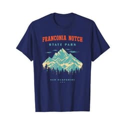 Presto State Park New Hampshire Teez Franconia Notch State Park New Hampshire Retro Vintage T-Shirt