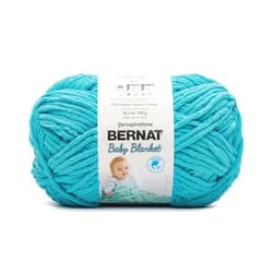 Bernat BABY BLANKET BB Baby Teal Yarn - 1 Pack of 10.5oz/300g - Polyester - #6 Super Bulky - 220 Yards - Knitting/Crochet